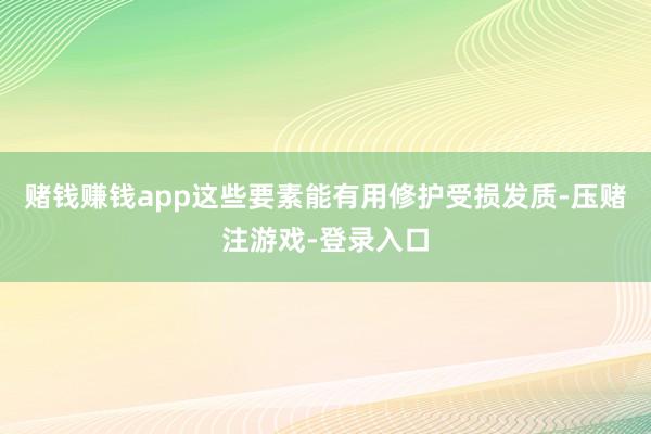 赌钱赚钱app这些要素能有用修护受损发质-压赌注游戏-登录入口