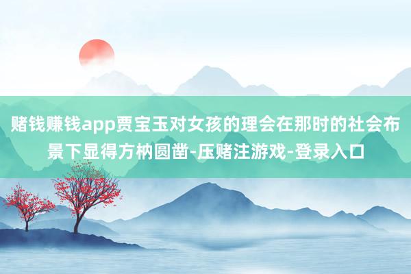 赌钱赚钱app贾宝玉对女孩的理会在那时的社会布景下显得方枘圆凿-压赌注游戏-登录入口
