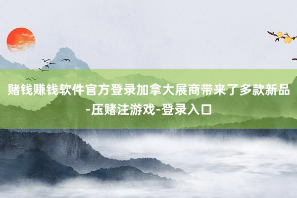 赌钱赚钱软件官方登录加拿大展商带来了多款新品-压赌注游戏-登录入口