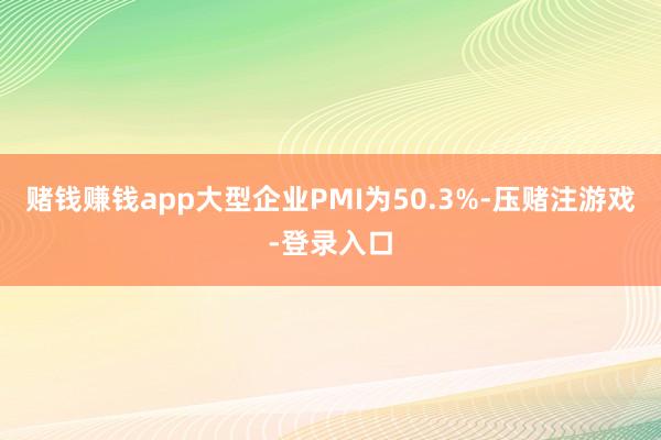 赌钱赚钱app大型企业PMI为50.3%-压赌注游戏-登录入口