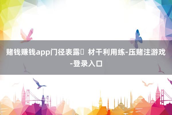 赌钱赚钱app门径表露✅材干利用练-压赌注游戏-登录入口