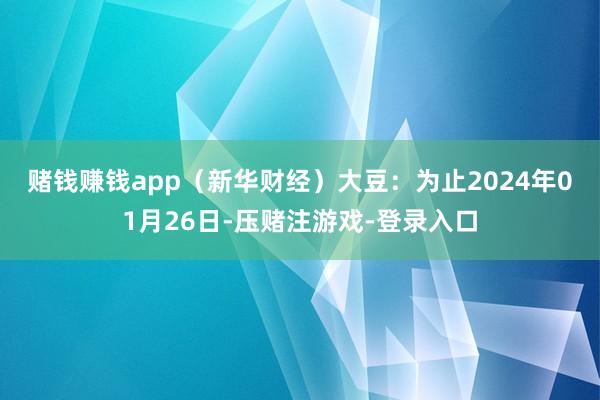 赌钱赚钱app(新华财经) 大豆:为止2024年01月26日-压赌注游戏-登录入口